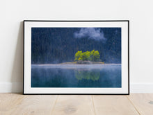 Load image into Gallery viewer, Eibsee Lake, Germany | Misty Island Trees & Reflection Photography Print