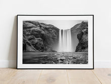 Load image into Gallery viewer, Scandinavian Prints | Skogafoss waterfall wall art and Icelandic art for Sale
