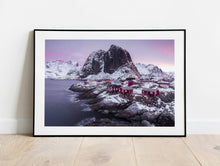 Load image into Gallery viewer, Nordic Print of Hamnoy | Norwegian art for Sale and Lofoten Mountain Photography