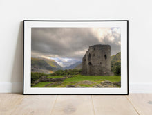 Load image into Gallery viewer, Snowdonia Print of Dolbadarn Castle, Welsh art for Sale and Home Decor Gifts