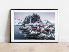 Load image into Gallery viewer, Nordic Print of Hamnoy | Lofoten Island Art Gifts, Mountain Prints for Sale Home Decor