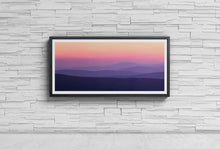 Load image into Gallery viewer, Panoramic Print of a Dartmoor Sunset | Dartmoor Prints, Devon Mountain Photography Haytor Princetown North Hessary Tor