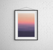 Load image into Gallery viewer, Dartmoor Mountain Sunset Art | Devon Red Sky Landscape Photography - Home Decor Gifts