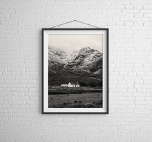 Load image into Gallery viewer, Lagangarbh Cottage Print | Buachaille Etive Mor Mountain Photography, Home Decor
