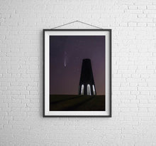 Load image into Gallery viewer, Astrophotography Wall Art | Neowise Comet Prints at the Daymark - Home Decor Gifts