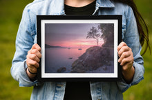 Load image into Gallery viewer, Babbacombe Lone Tree, Torquay, Devon | Sunrise Seascape Photography Print