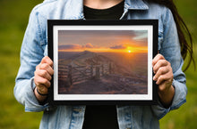 Load image into Gallery viewer, Mam tor Sunrise | Peak District Landscape Photography, British Wall Art - Home Decor Gifts