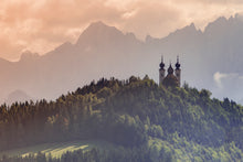 Load image into Gallery viewer, Frauenberg an der Enns Church, Austria | Alpine Mountain Church Photography Print