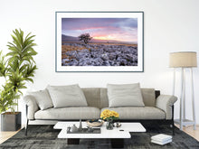 Load image into Gallery viewer, Twistleton Scar Photography | Yorkshire Landscape Photos Limestone Tree Sunset Wall Art for Sale - Home Decor Gifts