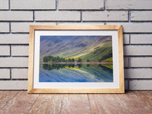Load image into Gallery viewer, Buttermere Lake District Tree Reflections Wall Art | Lake Photography Print