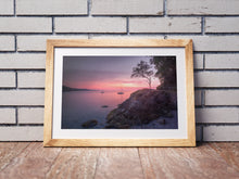 Load image into Gallery viewer, Babbacombe Lone Tree, Torquay, Devon | Sunrise Seascape Photography Print