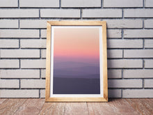 Load image into Gallery viewer, Dartmoor Mountain Sunset Art | Devon Red Sky Landscape Photography - Home Decor Gifts