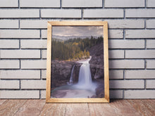 Load image into Gallery viewer, Ram Falls Waterfall Photography | Alberta Canada Rockies Mountain Landscape Art - Home Decor Gifts