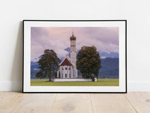 Load image into Gallery viewer, St Coloman Church Print | Bavaria Landscape Photography, Home Decor Gifts