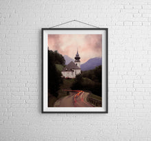 Load image into Gallery viewer, Maria Gern wall art | Bavarian Landscape Photography, Alpine Church Print, Home Decor Gifts