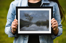 Load image into Gallery viewer, Lone Tree Milkyway Prints | Llanberis Llyn Padarn wall art, Mountain Photography - Relight Home Decor - Sebastien Coell Photography