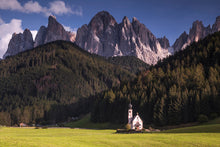 Load image into Gallery viewer, Val Di Funes Photo Print | St Johann Church Wall Art, Home Decor Gifts