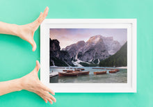 Load image into Gallery viewer, Lago Di Braies Wall Art | Pragser Wildsee Lake Photography, Dolomiti Mountain photography