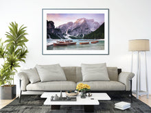 Load image into Gallery viewer, Lago Di Braies Wall Art | Pragser Wildsee Lake Photography, Dolomiti Mountain photography