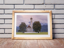 Load image into Gallery viewer, St Coloman Church Print | Bavaria Landscape Photography, Home Decor Gifts