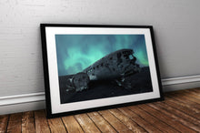 Load image into Gallery viewer, Iceland Northern Light Print | Sólheimasandur Beach US Navy Plane Crash Aurora Borealis - Relight Home Decor - Sebastien Coell Photography