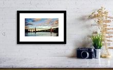 Load image into Gallery viewer, Panoramic Print of The Menai Suspension Bridge | Wales Photography - Home Decor Gifts - Sebastien Coell Photography