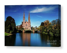 Load image into Gallery viewer, French wall art Print of St Pauls Church, Strasbourg Photography for Sale, Church Pictures and Home Decor Gifts - SCoellPhotography