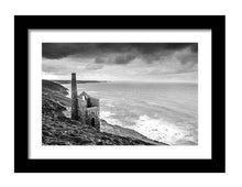 Load image into Gallery viewer, Black and White Prints | Towanroath Mine wall art, Wheal Coates - Home Decor Gifts - Sebastien Coell Photography