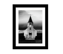 Load image into Gallery viewer, Scandinavian Print of an Eerie Church | Icelandic fine art, Westfjords Mountain Photography - Sebastien Coell Photography