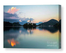 Load image into Gallery viewer, Chapel of St Maria | Lake Bled Prints, Slovenia Mountain Photography Home Decor Gifts - Sebastien Coell Photography