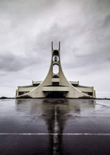 Load image into Gallery viewer, Icelandic fine art Print of Stykkishólmskirkja Church, Iceland Prints for Sale, Westfjords Church Photography Home Decor Gifts - SCoellPhotography