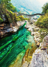 Load image into Gallery viewer, Switzerland art of Ponte dei Salti, Roman Bridge Prints for Sale, Mountain Photography Home Decor Gifts - SCoellPhotography