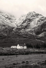 Load image into Gallery viewer, Lagangarbh Cottage Print | Buachaille Etive Mor Mountain Photography, Home Decor - Sebastien Coell Photography