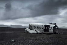 Load image into Gallery viewer, Icelandic Prints | Sólheimasandur wall art, Scandinavian Photography Home Decor Gifts - Sebastien Coell Photography