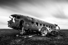 Load image into Gallery viewer, Scandinavian Print of Iceland's US Navy DC plane crash, Sólheimasandur beach prints - Sebastien Coell Photography