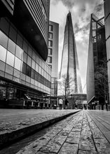 Load image into Gallery viewer, London City Prints | The Shard Black and White London Prints for Sale - Home Decor Gifts - Sebastien Coell Photography