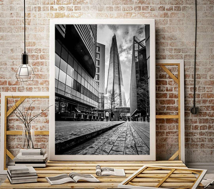 London City Prints | The Shard Black and White London Prints for Sale - Home Decor Gifts - Sebastien Coell Photography