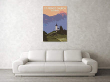 Load image into Gallery viewer, Mountain Travel Poster of Jamnik Church, St Primoz Slovenia Prints for Sale, Mountain Photography Home Decor Gifts - SCoellPhotography