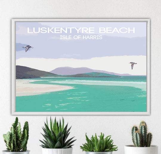 Scotland Poster of Luskentyre Beach, Scottish art Prints and Hebrides are for Sale, Home Decor Gifts - SCoellPhotography