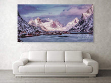 Load image into Gallery viewer, Panoramic Print of Norway's Reine | Nordic wall art, Arctic Seascape Photography - Sebastien Coell Photography