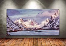 Load image into Gallery viewer, Panoramic Print of Norway's Reine | Nordic wall art, Arctic Seascape Photography - Sebastien Coell Photography