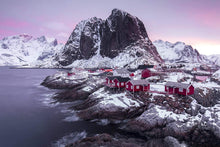 Load image into Gallery viewer, Nordic Print of Hamnoy | Norwegian art for Sale and Lofoten Mountain Photography - Sebastien Coell Photography