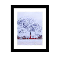 Load image into Gallery viewer, Nordic art of Flakstad Church | Lofoten Islands Prints for Sale, Home Decor Gifts - Sebastien Coell Photography