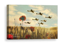 Load image into Gallery viewer, Aviation Art | British RAF WW2 Spitfire Wall Art, Poppy Field Flower Photography - Sebastien Coell Photography