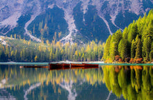 Load image into Gallery viewer, Dolomites Photos of Pragser Wildsee | Lago di Braies Prints Lake wall art for Sale - Sebastien Coell Photography