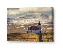 Load image into Gallery viewer, Icelandic Church Print of Ingjaldshóll | Scandinavian Photography and Home Decor Gifts - Sebastien Coell Photography