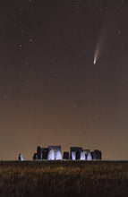Load image into Gallery viewer, Neowise Comet Print | Stonehenge Pictures for Sale and Space Photos - Home Decor Gifts - Sebastien Coell Photography