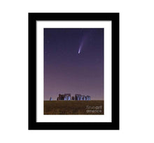 Load image into Gallery viewer, Night Sky Prints | Comet Neowise at Stonehenge Pictures, Space Wall Art Home Decor - Sebastien Coell Photography