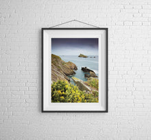 Load image into Gallery viewer, Print / Canvas Froward Point wall art, Kingswear Devon Photography present xmas christmas gifts photo rock coastal island fineart home decor