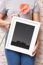 Load image into Gallery viewer, Black and White Sky Prints | Comet Neowise Pictures, Stonehenge art - Home Decor Gifts - Sebastien Coell Photography